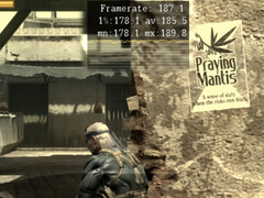 Metal Gear Solid 4: Guns of the Patriots running under RPCS3 at 185 average FPS.