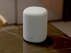WiiM Sound Lite smart speaker placed on a marble table (Image source: WiiM)