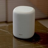 WiiM Sound Lite smart speaker placed on a marble table (Image source: WiiM)