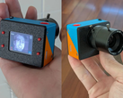 The compact DIY camera (pictured) has multiple shooting modes: single, double, quad, "smear" panoramic. (Image source: u/Dycus via r/electronics)