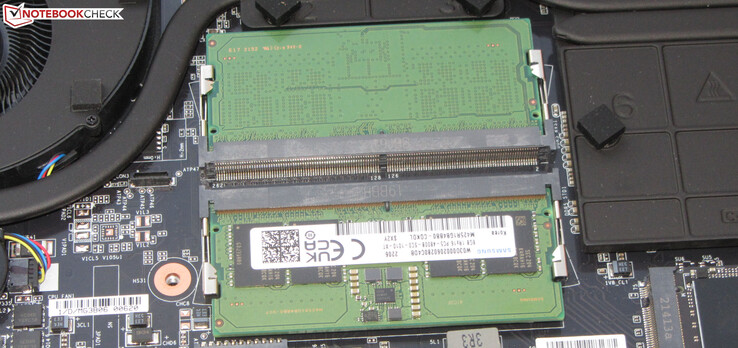 The RAM runs in dual-channel mode