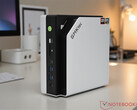 The base EVO-X2 is currently available at $1,394.99 with the code. Pictured: the mini PC. (Image source: Notebookcheck)