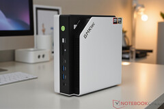 The base EVO-X2 is currently available at $1,394.99 with the code. Pictured: the mini PC. (Image source: Notebookcheck)
