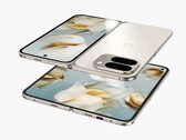 The Google Pixel 10 Pro Fold is said to have a thinner hinge. (Image source: @OnLeaks / Android Headlines)
