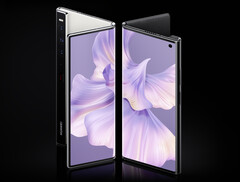 The Huawei Mate Xs 2 comes in black and white finishes. (Image source: Huawei)