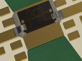 Optomec's Aerosol Jet printed Interconnect solution (silver) connected to an mm-wave component. (Image: Optomec)