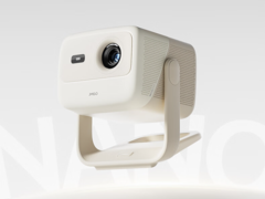 The JMGO Nano PTZ projector can be tilted up to 127°, allowing you to cast images on your ceiling. (Image source: JMGO)