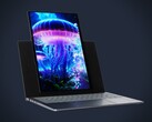 Lenovo has developed a notebook with a display that can be rotated into portrait mode. (Image source: Evan Blass, edited)