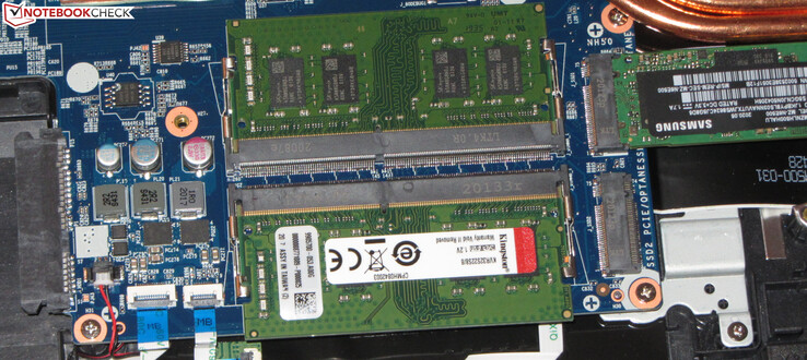Two memory slots are available.