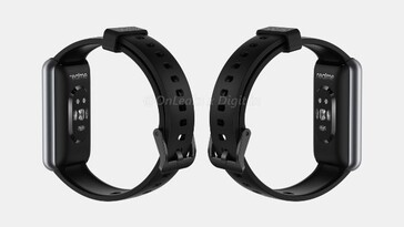 Realme Band 2 render. (Image source: @OnLeaks & Digit)