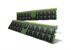 The new DDR5 modules actually have a 640 GB capacity, but 8 chips are used for ECC. (image Source: Samsung)
