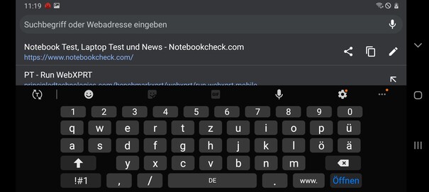 Keyboard landscape mode