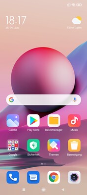 Software of the Xiaomi Redmi Note 10S