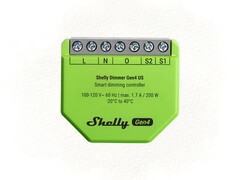 Shelly’s Dimmer Gen4 (pictured) is now available in the US. (Image source: Shelly, edited)