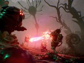 The Gunk screenshot showing players fighting the infection
