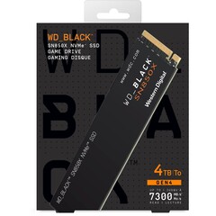 WD Black SN850X 4 TB NVMe PCIe 4.0 SSD (Source: Western Digital)