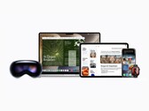 Artistic render showing Siri AI across devices.