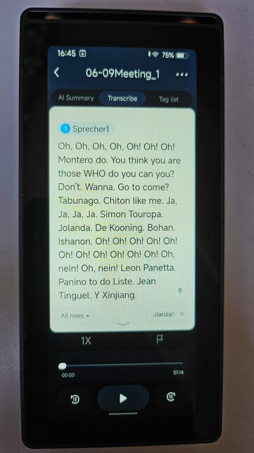 The attempt to transcribe a Korean language course turned out strangely.
