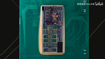Intel Core Ultra 9 285K: Die shot (Image Source: Tony Yu on Bilibili)