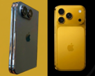 Leaked iPhone Ultra design model (left) next to iPhone 17 Pro (right) - edited.