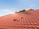 Jackery shows new XBC solar roof tiles at CES 2025. (Image source: Jackery)