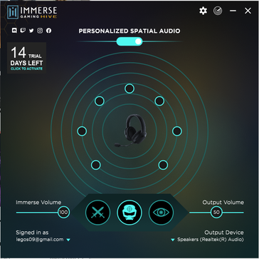 Hive default page. There are preset settings for MOBA, FPS, and racing/RPG