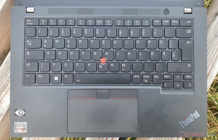 The splash-resistant keyboard is replaceable