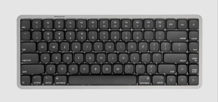 The Akko Air 01 wireless mechanical keyboard also comes with black keycaps. (Image source: Akko)