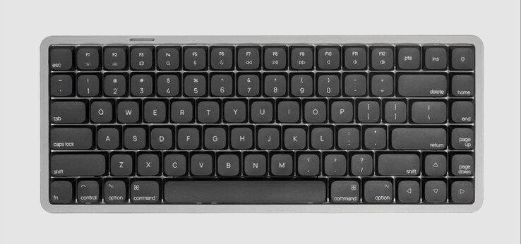 The Akko Air 01 wireless mechanical keyboard also comes with black keycaps. (Image source: Akko)