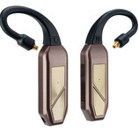 The iFi Go Pod Max wireless DAC attaches directly to IEMs and is worn around the ears. (Image source: iFi)