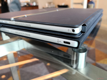 ARM (top) vs. Intel (bottom). Note that the ARM version has one fewer USB Type-C port