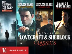 Frogwares Lovecraft and Sherlock Classics Humble Bundle banner (Image source: Humble Bundle with edits)
