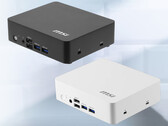 MSI didn't share pricing and availability details yet. Pictured: the two color options of the mini PC line.