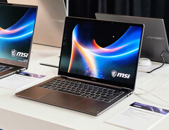 The next-generation MSI Prestige 13 weighs less than one kilogram. (Image source: ETA Prime, YouTube)