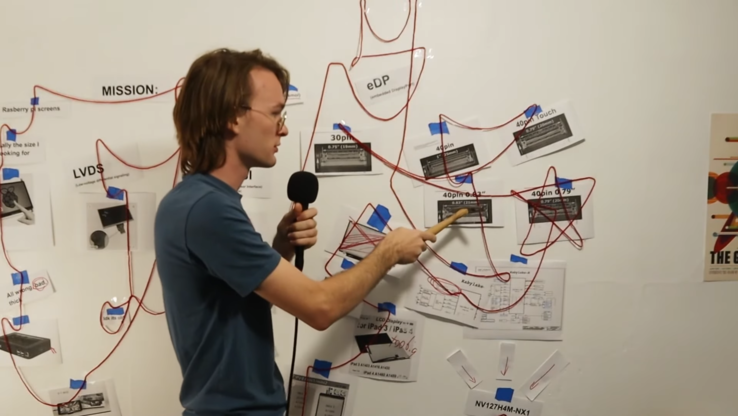 YouTuber Marcin on the Quest for a small display to fit into his DIY handheld (Image source: Marcin Plaza)