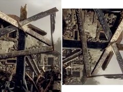 Supposed references to Resident Evil 9 in Resident Evil 4 remake tribute video. (Image source: PVCFork3 on X)