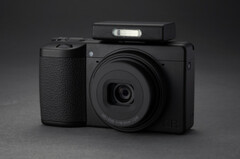 Ricoh GR IV Monochrome shown with optional external flash unit. (Image source: Ricoh)