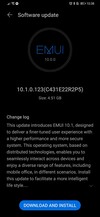 10.1.0.123 for the Huawei P30 in Serbia. (Image source: Reddit)