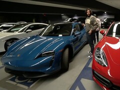 The leftist Twitch personality HasanAbi recently livestreamed his purchase of a brand-new 2022 Porsche Taycan (Image: HasanAbi)