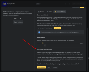 Wootilty update JIT behaviour