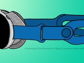An illustration suggesting what Apple's head-mounted VR device might look like (Source: The Information)