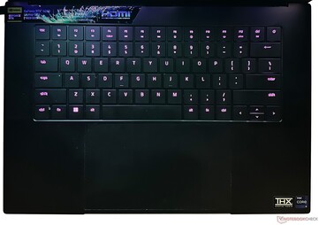 Razer Chroma RGB effects can be customized and are easy to see through the keys