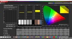 CalMAN ColorChecker calibrated (reference color space P3)