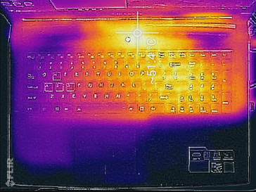 Thermal analysis, top of base unit