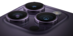 The iPhone 15 Pro Max may sport a periscope lens, allowing for increased optical zoom. (Image via Apple w/ edits)