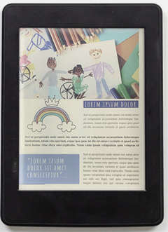 The new Kaleido Plus color displays from E Ink increase color saturation and brightness. (Image via E Ink)