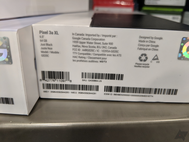 The photo confirms the Pixel 3a XL will have a 6-inch display. (Source: Android Police)