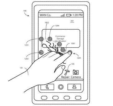Users can trace the damaged area so the system can activate only the associated heat elements. (Source: Motorola)