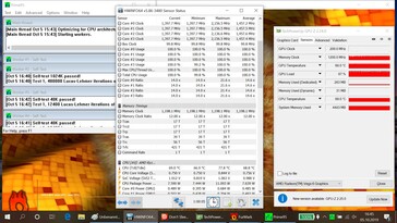 System information after an hour of FurMark and Prime95 stress testing