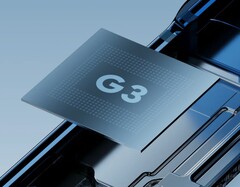 A marketing image of the Tensor G3 SoC fitted to the Pixel 8 and Pixel 8 Pro. (Source: Google)